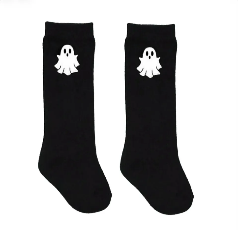 Busy Bee Smocks Halloween Ghost sokken zwart spook