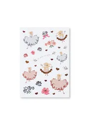 Konges Sløjd Stickers stickerboek roze 12 pagina's