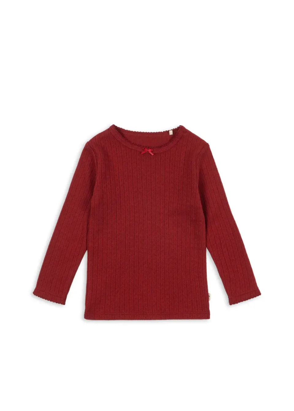 Konges Sløjd Minnie blouse shirt red dahlia ajour