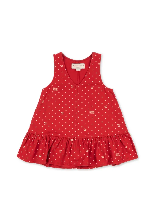 Konges Sløjd Magot Jurk Cherry Dot Derby denim