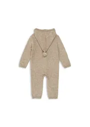 Konges Sløjd Mattou Romper light brown merinowol