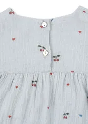 Konges Sløjd Coco romper cherry blue mousseline bio