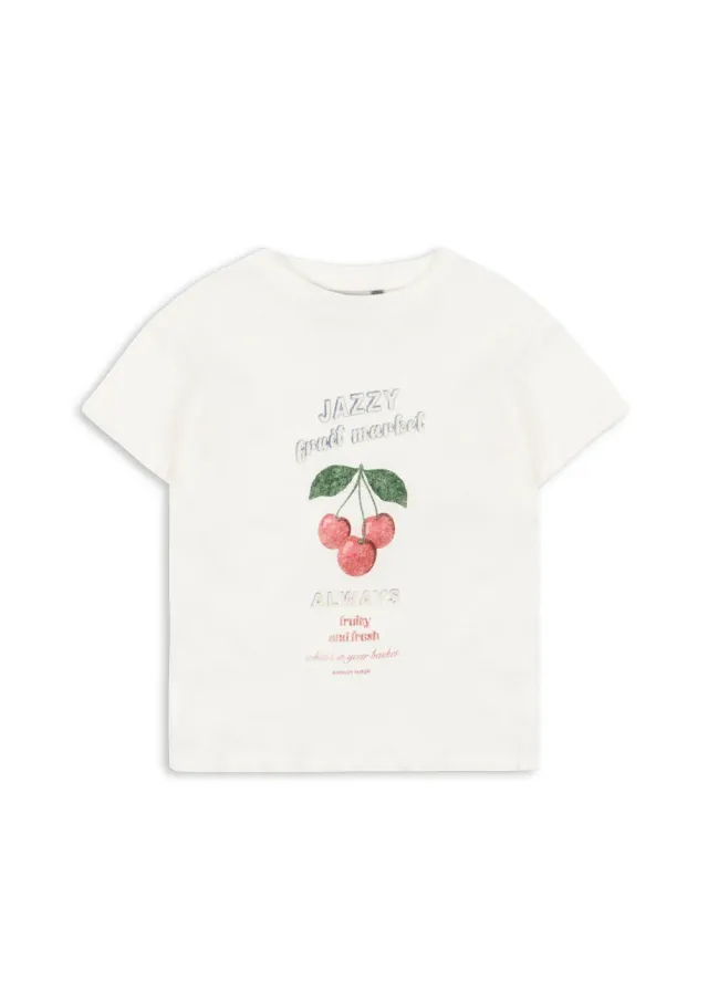 Konges Sløjd Era T-shirt off white jazzy linnen