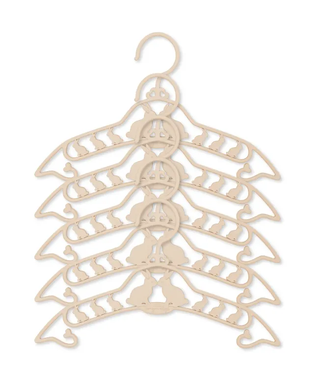 Konges Sløjd kleerhangers creme konijn 5-pack