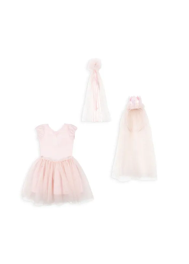 Konges Sløjd prinses verkleedset cloud pink 3-delig