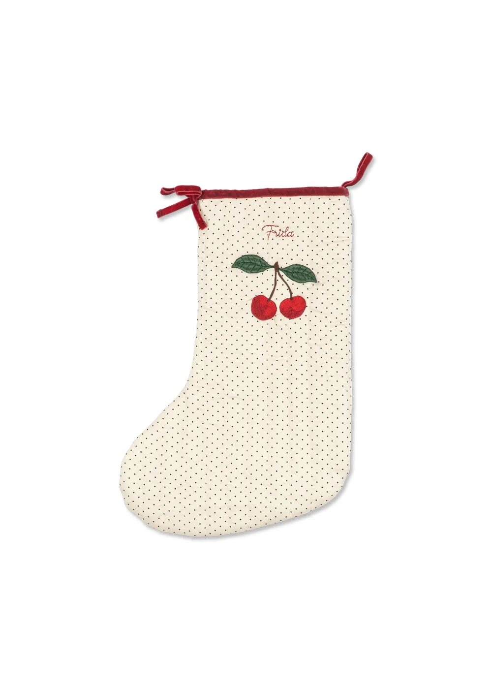 Konges Sløjd Kerstsok Cherry Kers Rood 44 cm