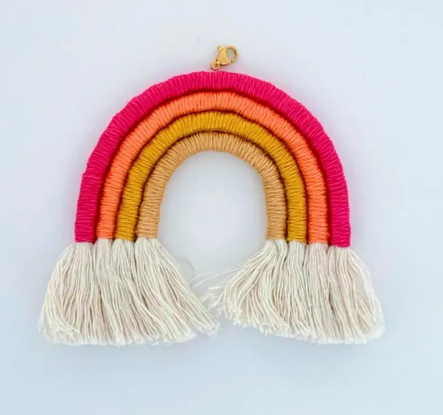 Feestbeest Regenboog bedel colorique hanger