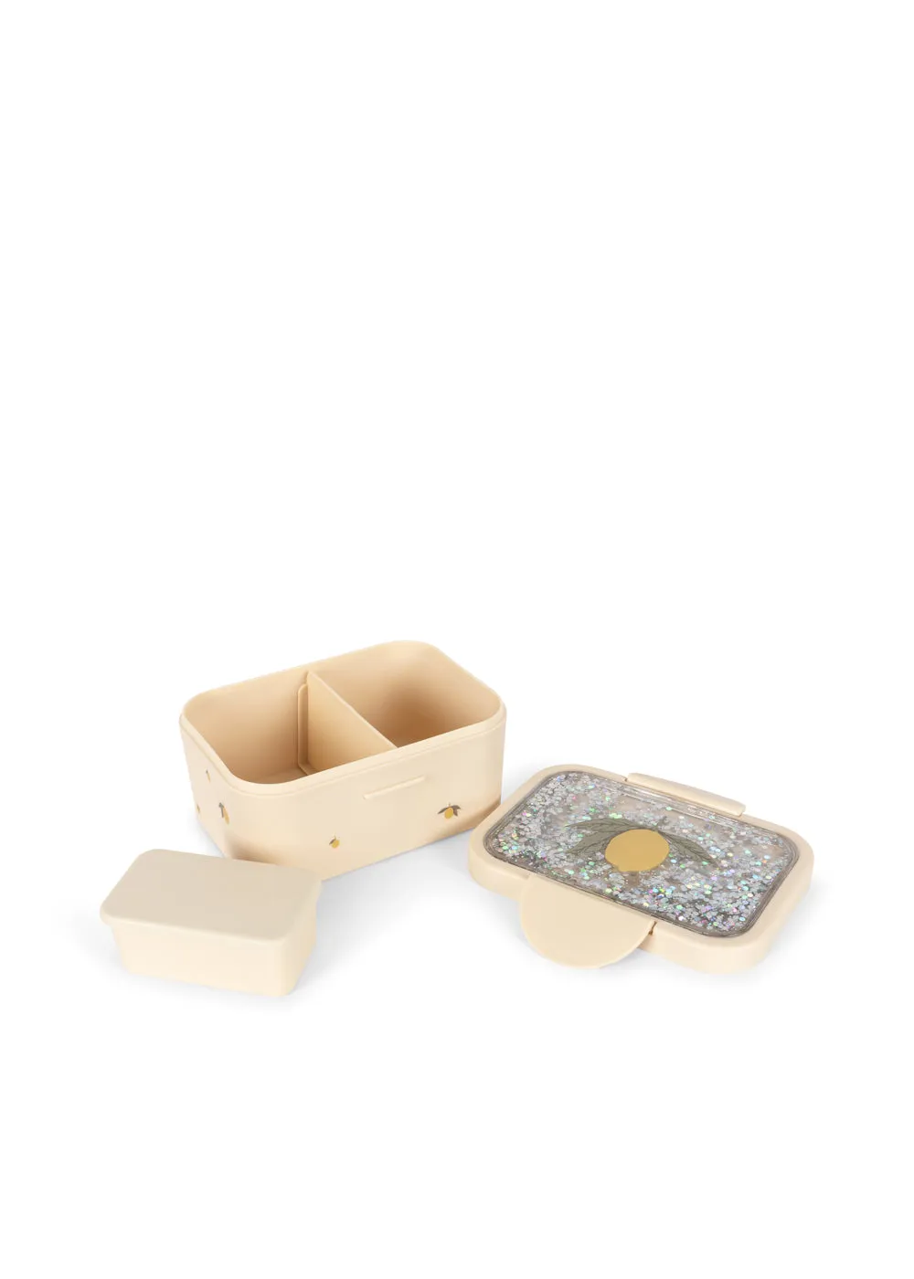 Konges Sløjd Glitter lunchbox lemon met verdeler