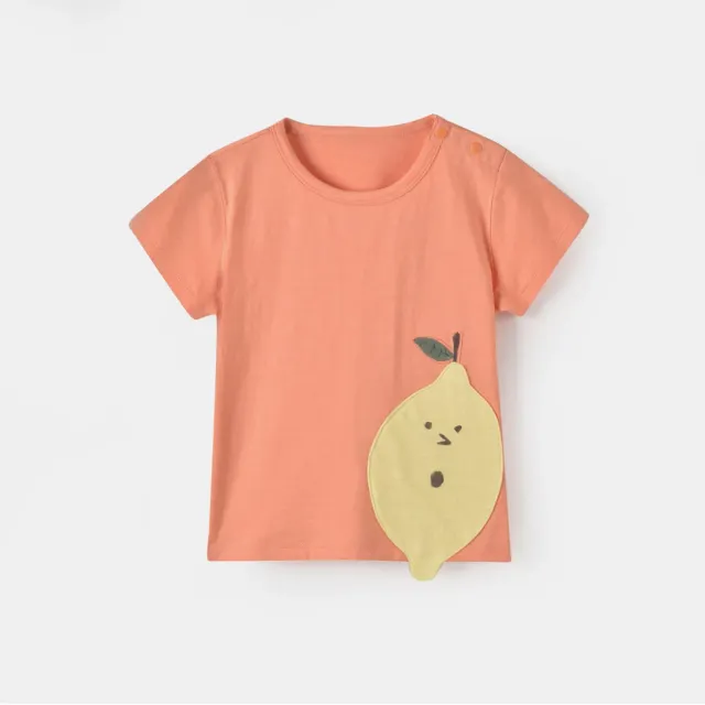 The Mompany Dane T-shirt peer print katoen