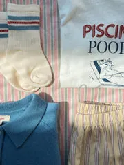 Konges Sløjd Era T-shirt off white piscina linnenmix