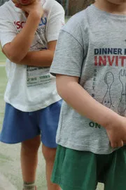 Konges Sløjd Era T-shirt off white piscina linnenmix