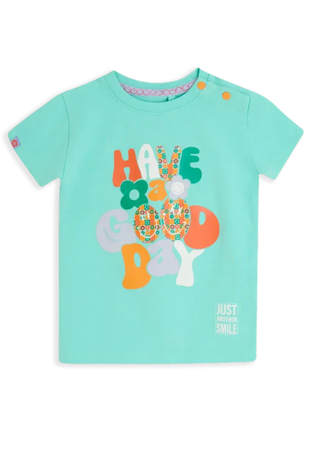 4PRESIDENT Nell Green T-shirt meisjes groen katoen