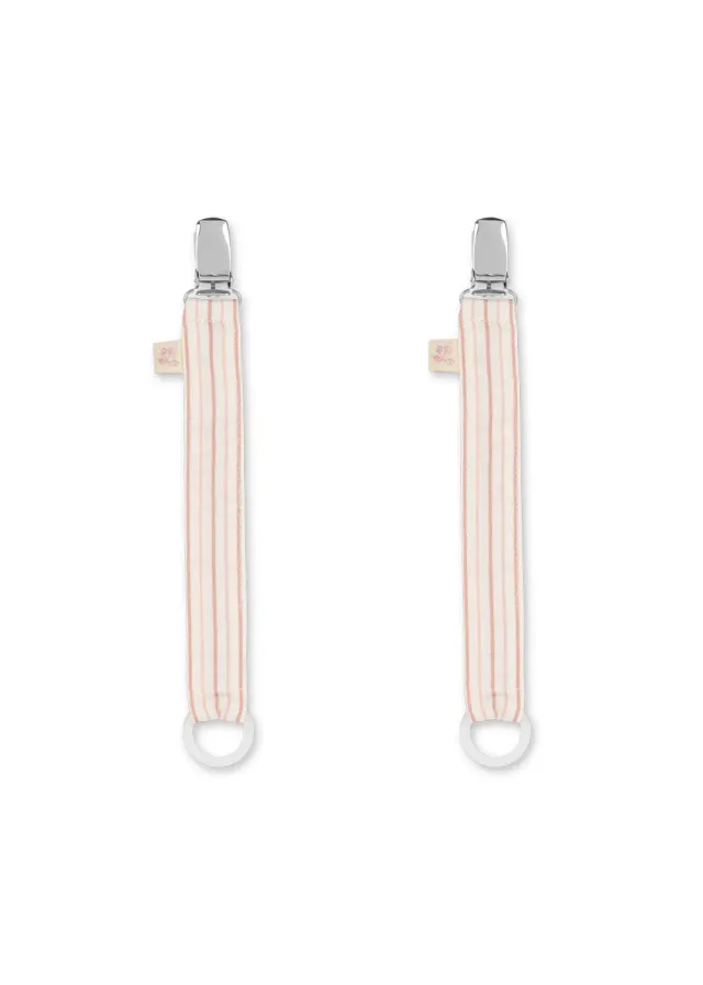 Konges Sløjd speenkoord 2-pack stripie petite rose