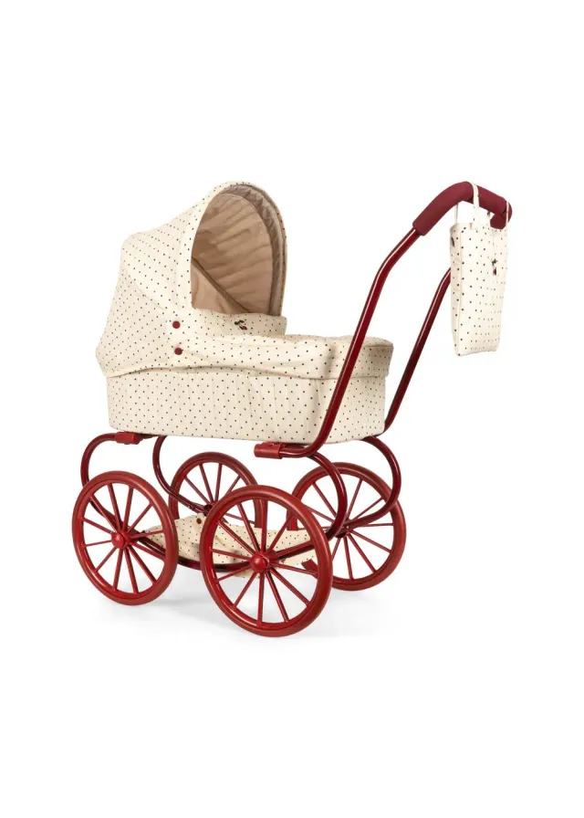 Konges Sløjd Minnie Poppenwagen estate dot vintage