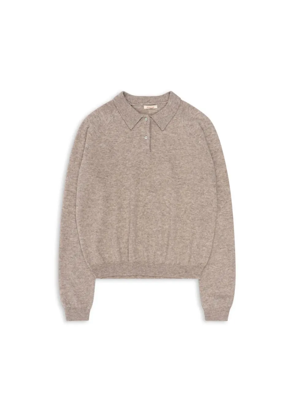 Konges Sløjd Mama Polo trui oatmeal melange wol