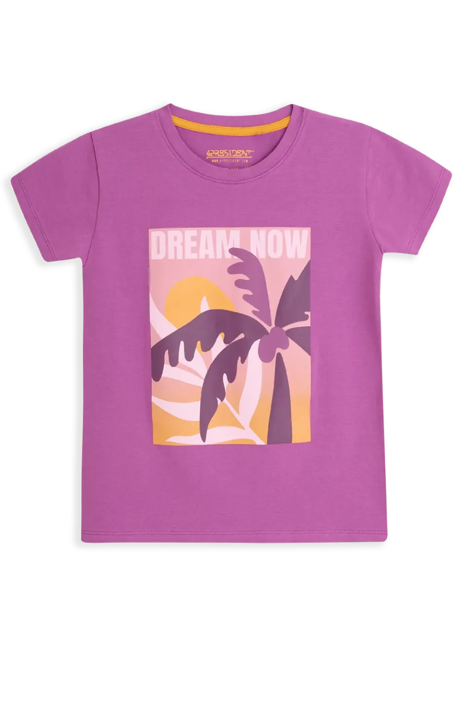 4President Nadia Purple t-shirt meisjes katoen