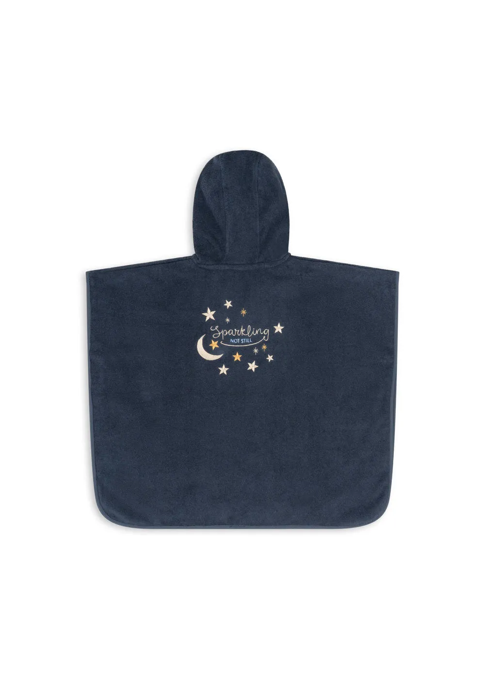 Konges Sløjd Blue Nights poncho badstof biokatoen