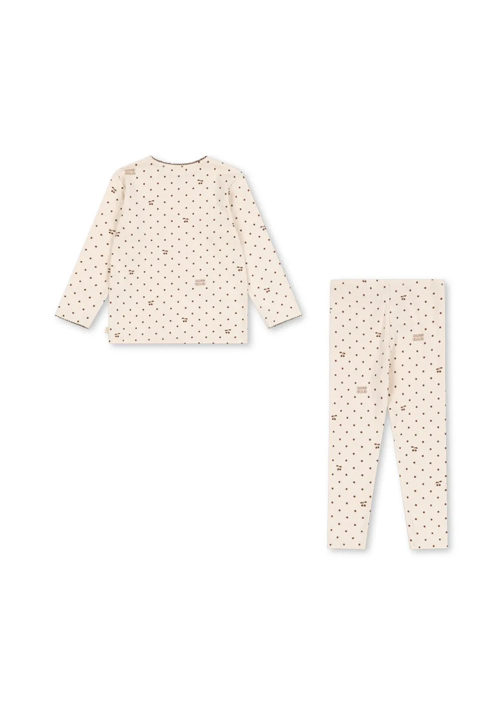 Konges Sløjd Colito Set setje cherry bronze dot ribkatoen