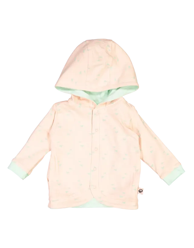 4President Taylor sweater Blush AOP baby omkeerbaar