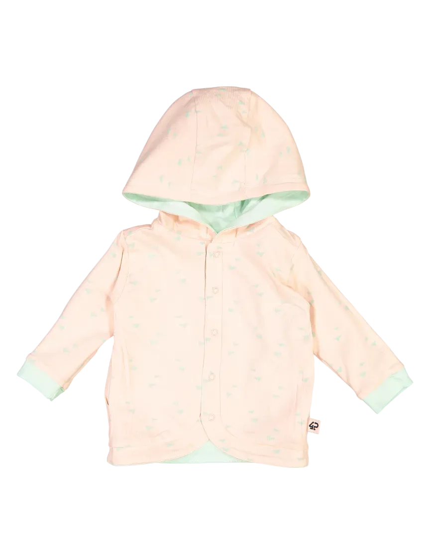 4President Taylor sweater Blush AOP baby omkeerbaar
