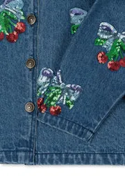Konges Sløjd Magot Overshirt spijkershirt amarena sequin