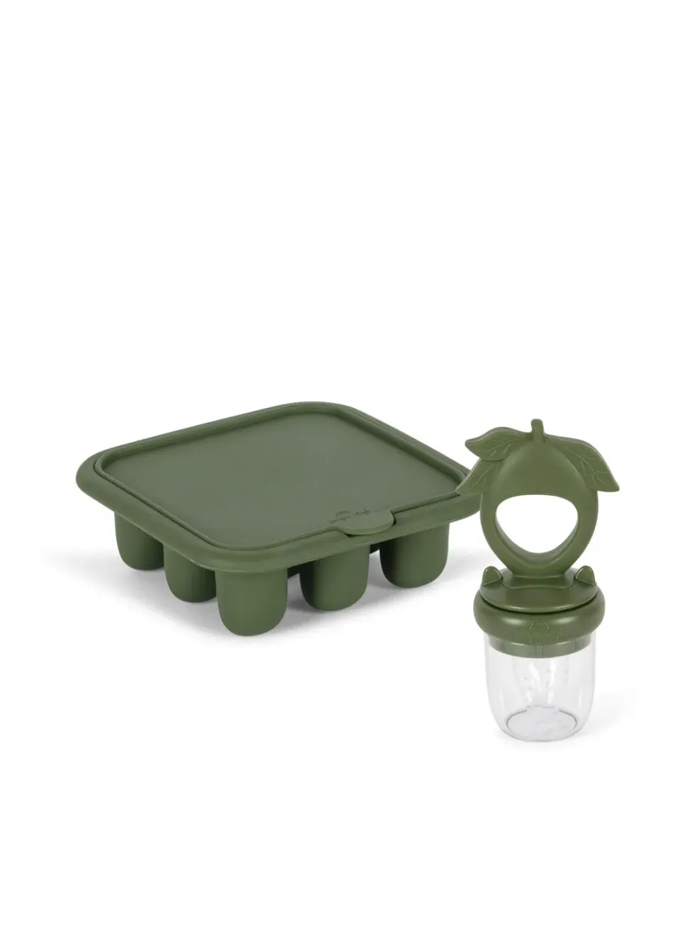 Konges Sløjd Baby Foodset fruitspeen olivine silicone