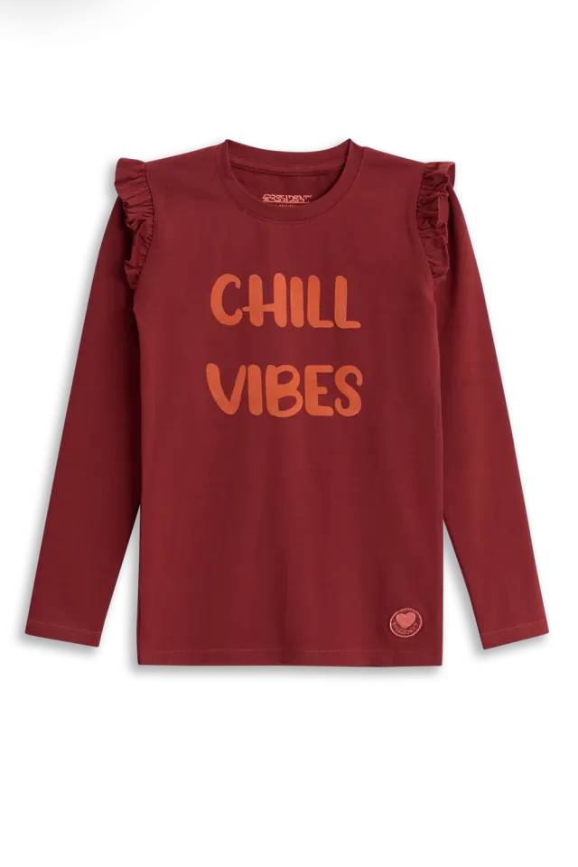 4PRESIDENT Inge Sun-dried Tomato longsleeve meisjes