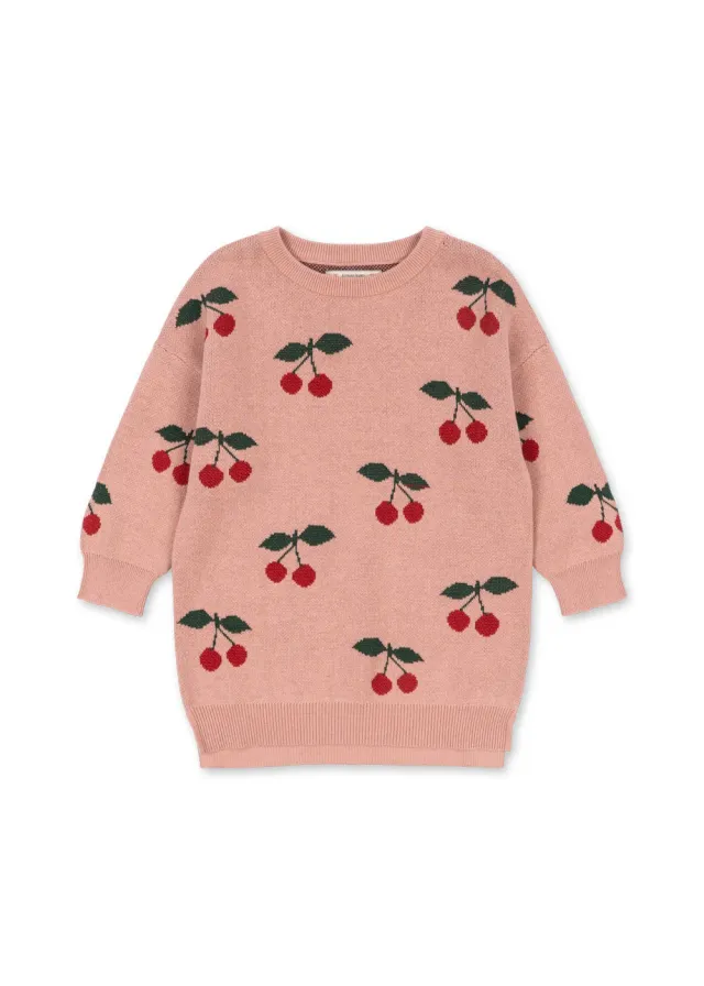Konges Sløjd Lapis jurk cherry gebreid glitter