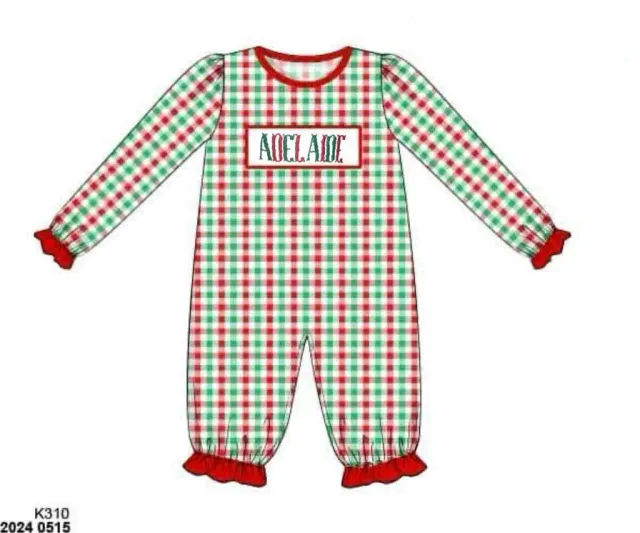 Busy Bee Smocks Adelaide romper meisjes kerst gebreid maat 4T