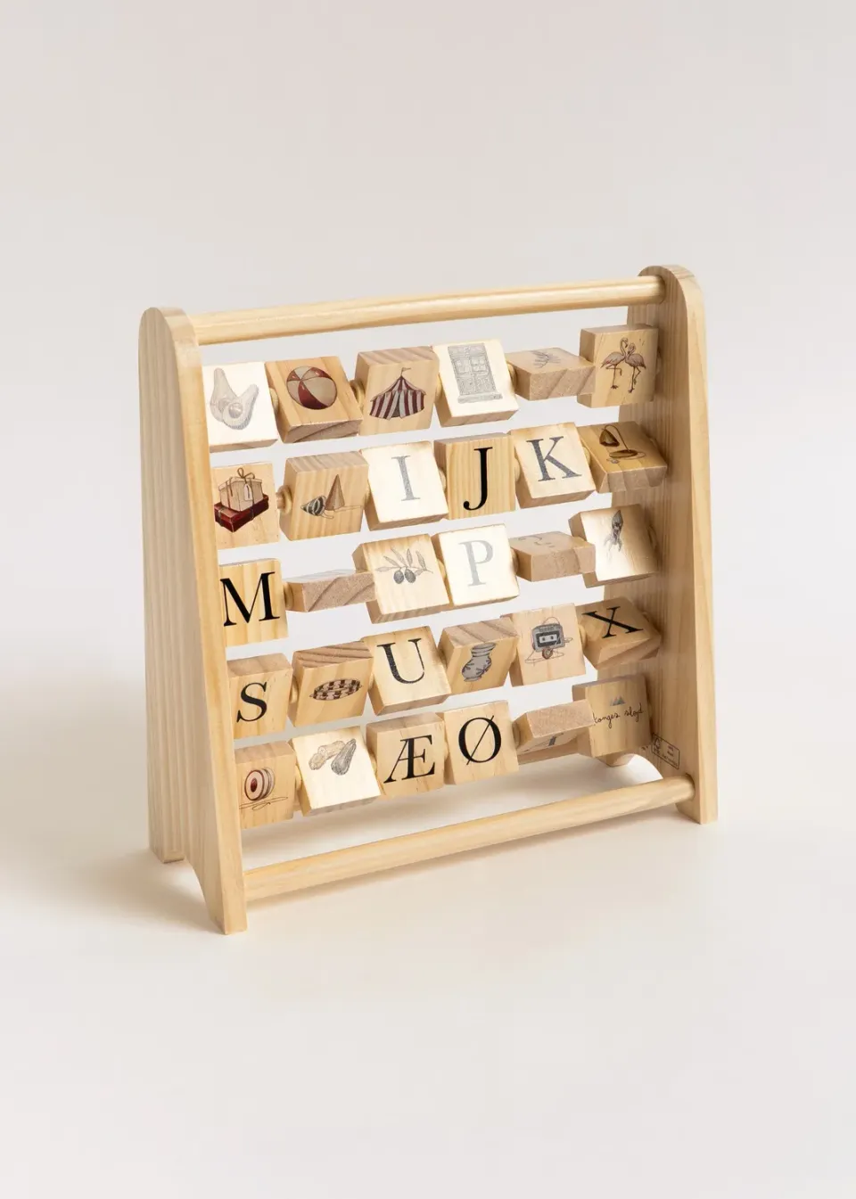 Konges Slojd ABC blokken multi houten blokken beukenhout