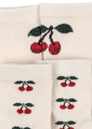 Konges Sløjd Jacquard Cherry sokken 2-pack