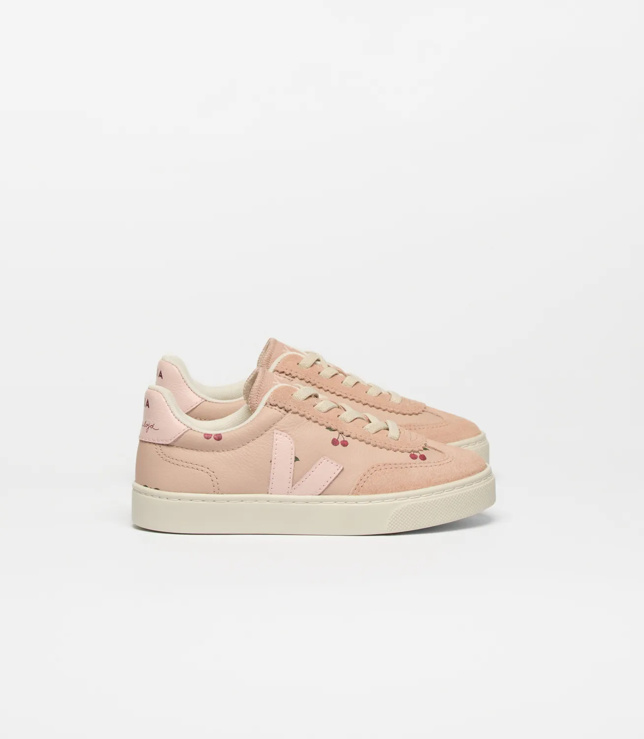 Konges Sløjd Veja x KS Kindersneaker Cherry Petale leer