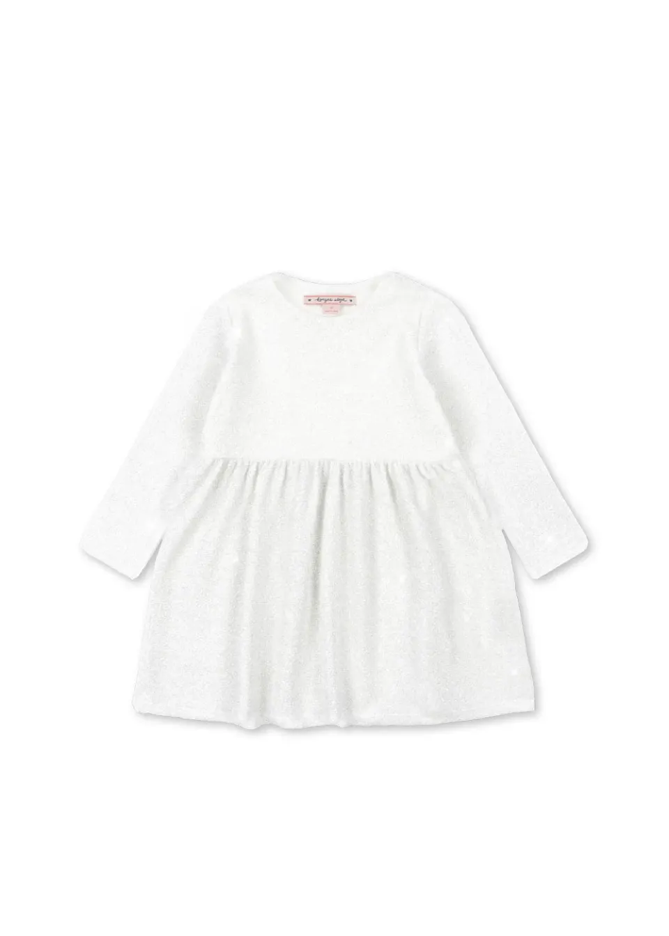 Konges Sløjd Lola jurk white glitter polyester