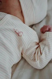 Konges Sløjd Fio onesie tea stripe biokatoen