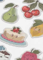 Konges Sløjd puffy stickers fruity 16 stuks