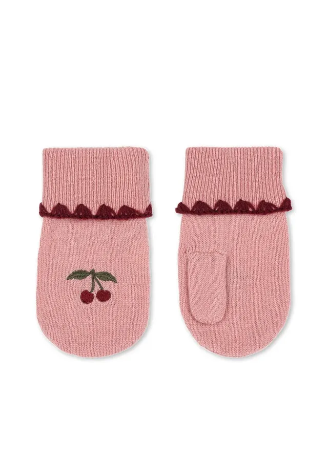 Konges Sløjd Collette wanten pale blush pure wol