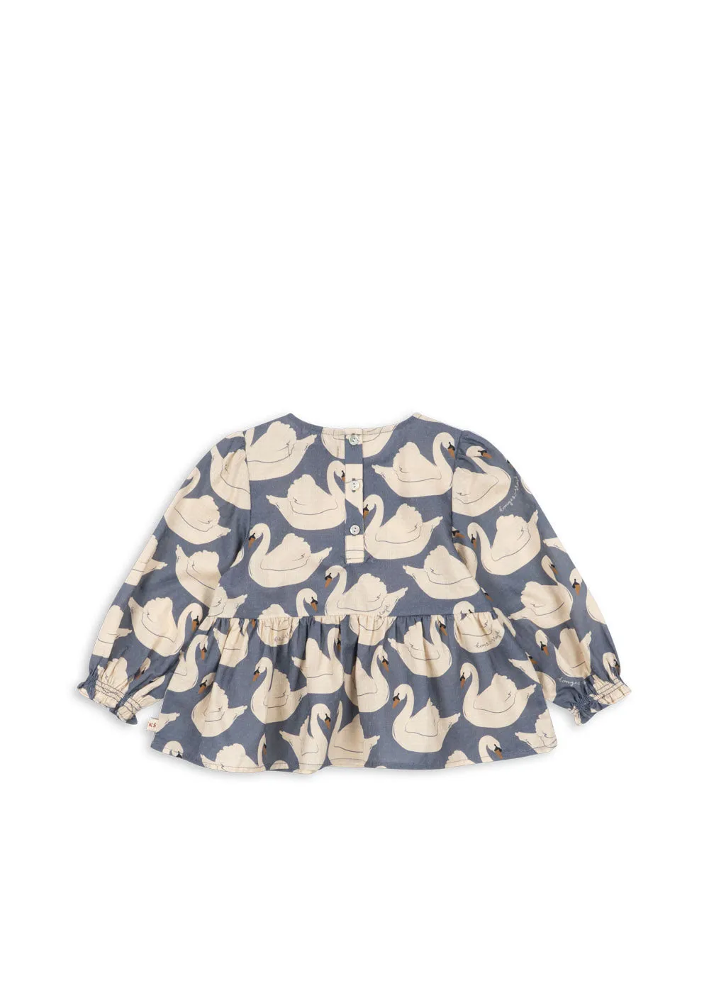Konges Sløjd Evia blouse swan biokatoen