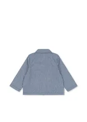 Konges Sløjd Luc Overshirt blue stripe biokatoen