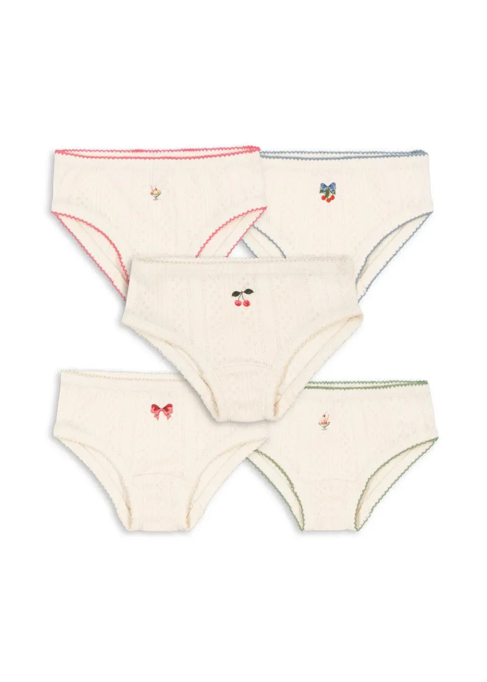 Konges Sløjd Minna onderbroek antique white 5-pack bio