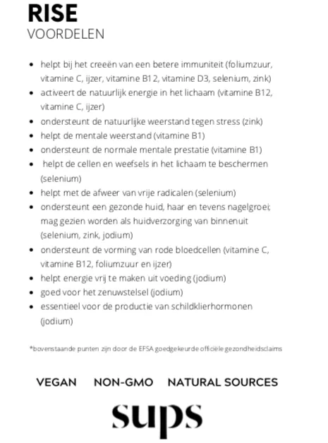 The Mompany SUPS Mom Supplementenbundel vitaliteit