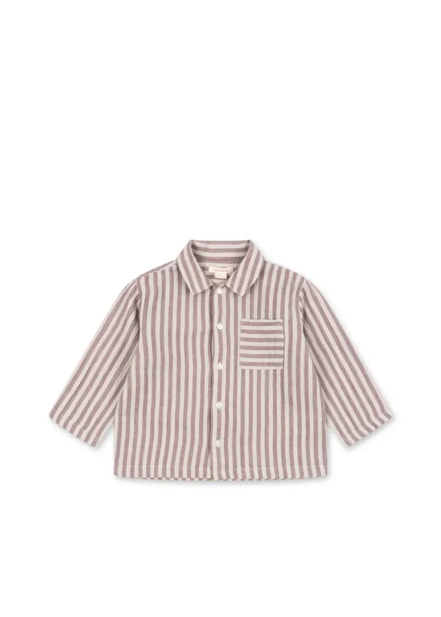 Konges Sløjd Ely overhemd red stripe mousseline