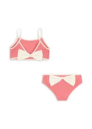 Konges Sløjd Bowie bikini bubblegum seersucker met strik