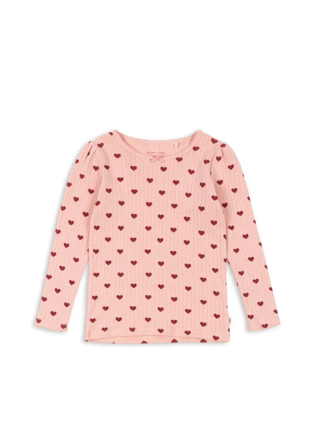 Konges Sløjd Minnie longsleeve amour rouge biokatoen