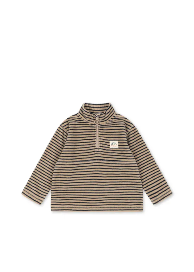 Konges Sløjd Tavi sweater stripe la mer fleece