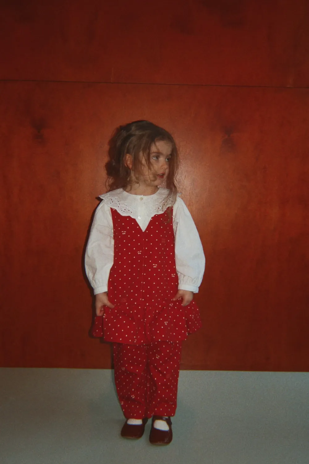 Konges Sløjd Magot Broek cherry dot derby biologisch denim