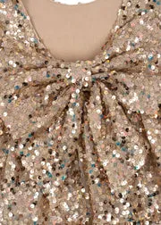 Konges Sløjd Lila jurk gold glitter pailletten