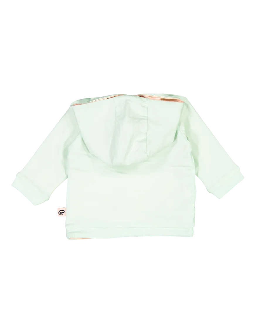 4President Taylor sweater Blush AOP baby omkeerbaar