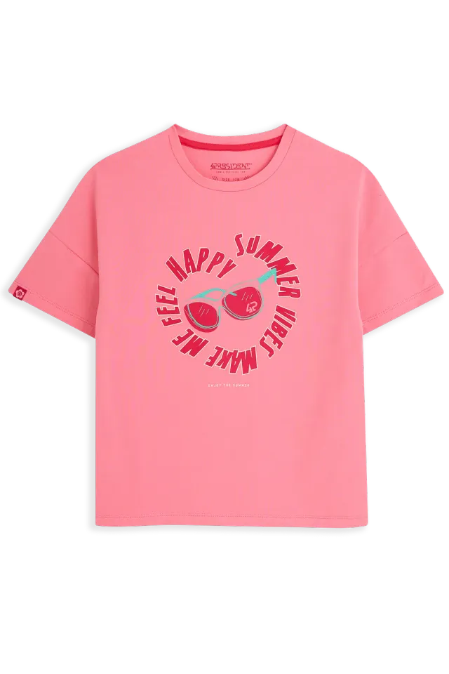 4President Renee Pink meisjes T-shirt summer vibes