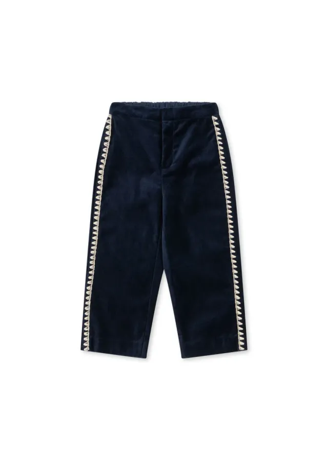 Konges Sløjd Rocky broek navy blazer velours
