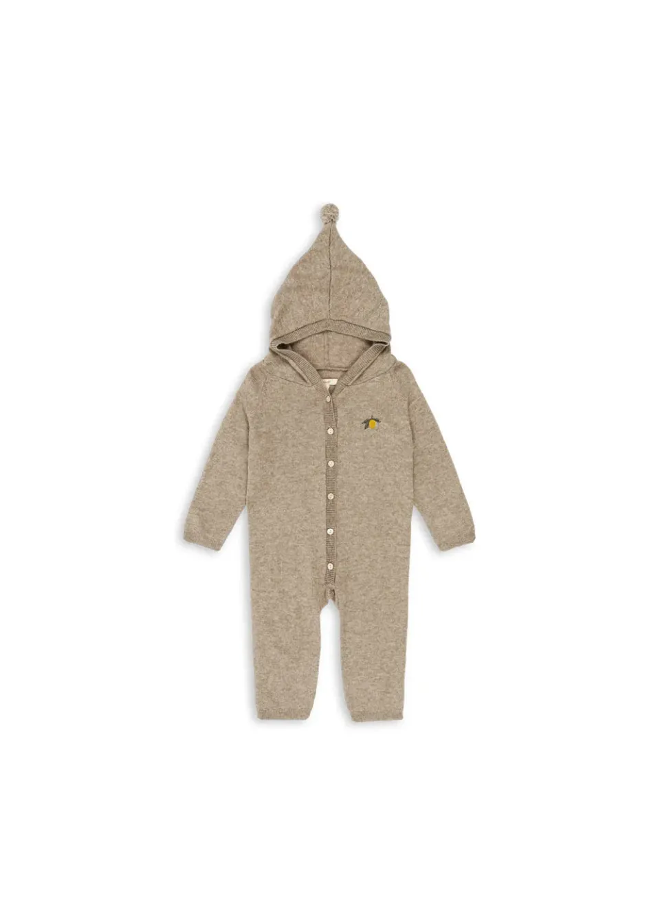 Konges Sløjd Mattou Romper light brown merinowol